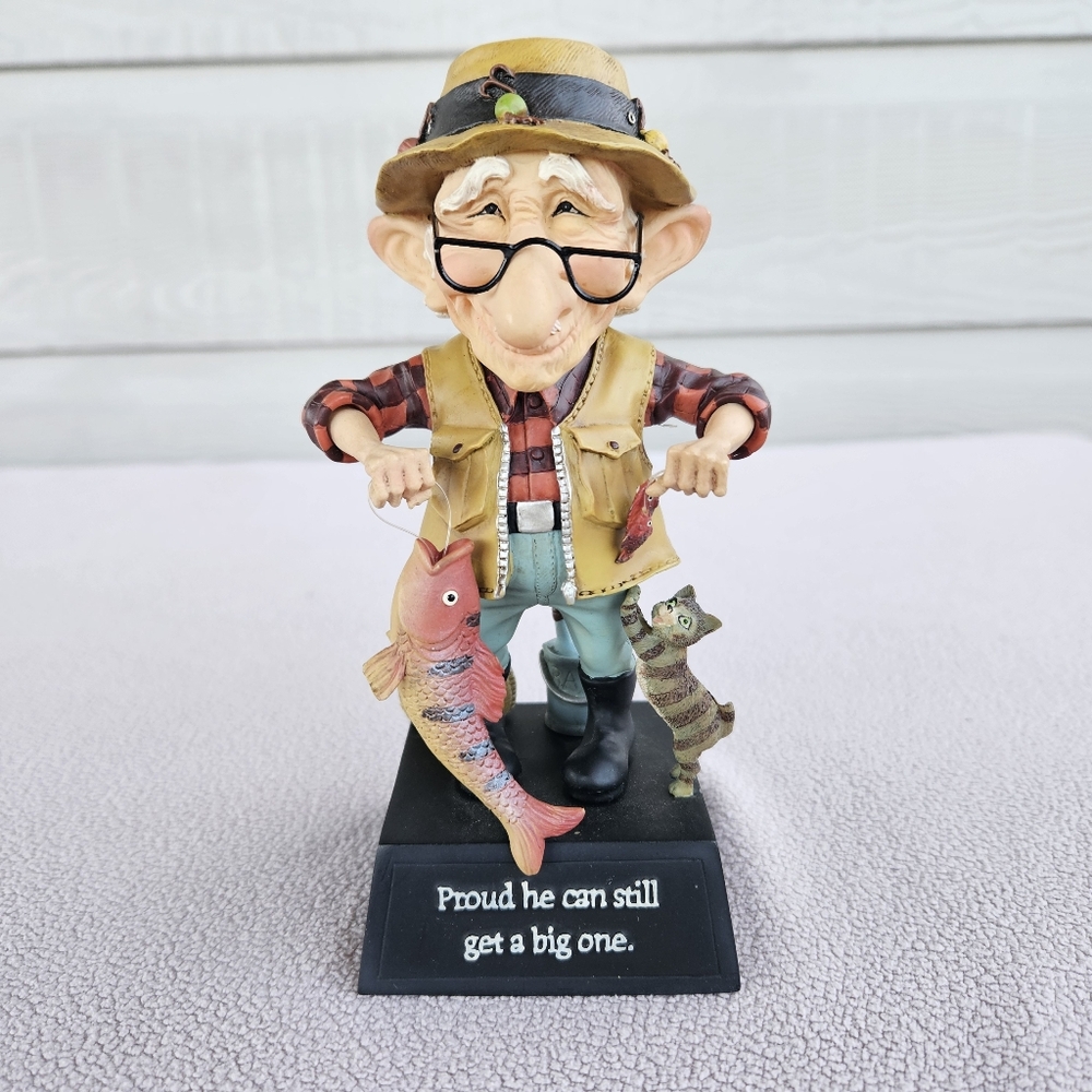 Westland Coots Fisherman Figurine 12601 "Proud He Can Still Get A Big One" 2004